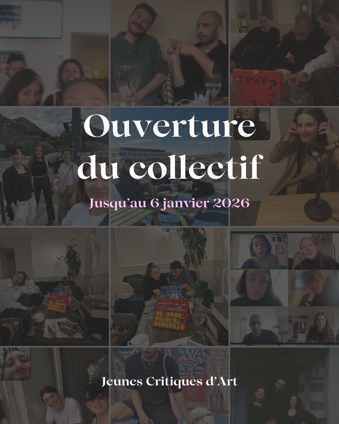 APPEL À CANDIDATURES jusqu’au 6 janvier 2026